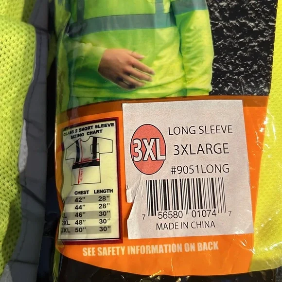 TWO NEW MENSWEAR, SAFETY T-SHIRT AND SAFETY VEST ANSI/FORESTER BRAND ! - Picture 6 of 10
